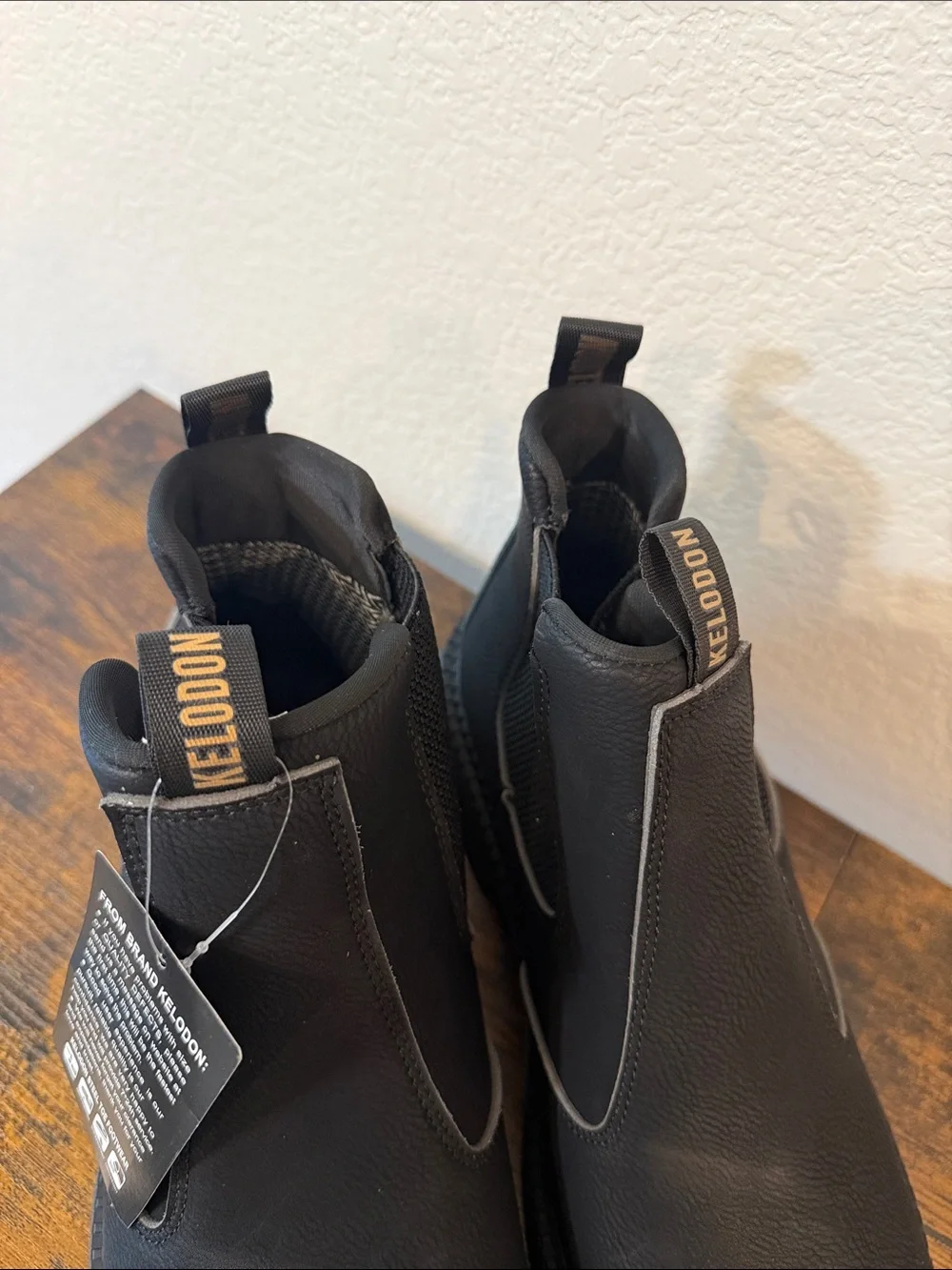 KELODON Waterproof Steel Toe Work Boots for Men’s Water Resistant NWT | Sz. 7.5